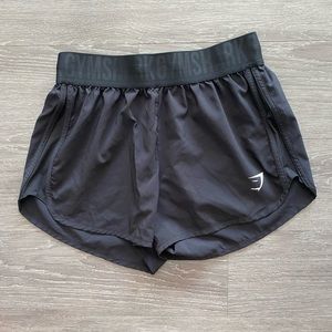 Black small gymshark shorts